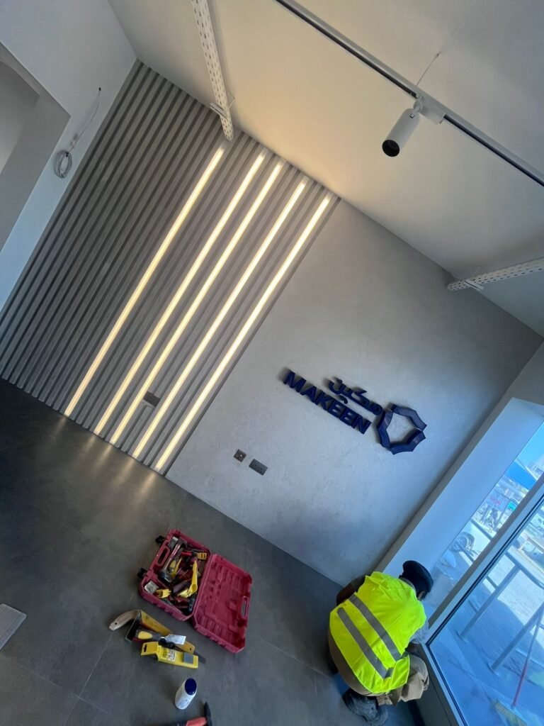 واجهة خارجية بـ أسمنت بورد مقاوم للرطوبة الدمام.